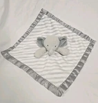 Cloud Island Gray Elephant Striped 2021 Satin Security Blanket Target Lovey 14". Fixed Price $29.95.