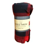 New Northpoint Red & Black Plaid Fleece Throw Blanket 50 X 60 Soft Cozy. Fixed Price $14.99.