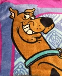 Vintage Scooby Doo Heavy Fleece Throw Blanket 50X60 Purple Blue Plush Northwest. Fixed Price $170.99.