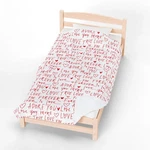 True Love Red Printed Velveteen Plush Blanket Romantic Valentine Gift. Fixed Price $42.80.