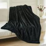 Better Homes & Gardens Faux Fur Oversized Throw Blanket - Black 50" 72". Fixed Price $25.95.