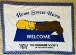The Humane Society Of United States Fleece Blanket Dog & Cat Paw Print 4X3. Fixed Price $20.69.