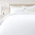 Amazon Basics Lightweight Microfiber 3 Piece Duvet Cover Set Full/queen - White. Fixed Price $25.15.