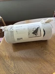 Ikea Halloween Blanket Kustfyr Throw, Cotton, White/black, 51X67". Fixed Price $50.00.
