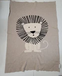 Safavieh Dandy Lion Baby Throw Blanket - 32" X 40" Light Brown. Fixed Price $16.00.