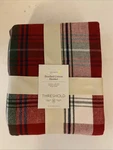 Full/queen Brushed Cotton Blanket Red Plaid - Threshold. Fixed Price $16.14.