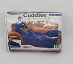 Nwt Cuddlee "the Blanket With Sleeves" Micro Fiber Navy Handy Trends 53" X 68". Fixed Price $18.98.