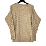 Calvin Klein Worsted Wool Basket Weave Sweater Women Gold Preppy Office. Fixed Price $32.00.