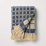 Grid Throw Blanket Blue - Hearth & Hand With Magnolia. Fixed Price $17.99.