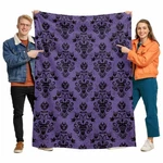 Zadaling Haunted House Halloween Throw Blanket Fleece Cozy 40X50 Purple Black. Fixed Price $18.82.