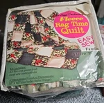 Joann Exclusive Fleece Rag Time Quilt Kit Xmas Easy Sew, Cardinals Greenery. Fixed Price $21.00.