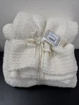 Barefoot Dreams Cozychic Throw Cream 54" X 72" Nwt. Fixed Price $84.99.