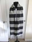 Pendleton Woolen Mills Scarf Blanket Oversized Wrap Oregon Usa Black Plaid Nwot. Fixed Price $39.99.