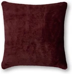 Cosmopolitan Toile Burgundy Faux Fur 20 Decorative Throw Pillow, Square Accent. Fixed Price $67.99.