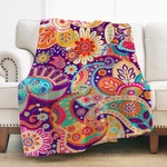 Levens Bohemia Blanket Gifts For Women Girls, 80"X60" Boho Floral Throw Blank.... Fixed Price $33.89.