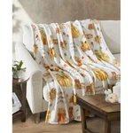 Way To Celebrate Harvest Fall Gobble Wobble Dog Velvet Plush Throw Blanket. Fixed Price $39.99.