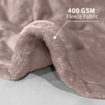Reversible Large Faux Fur Fleece Throw Super Soft Light Weight Sofa Bed Blanket. Fixed Price $12.59.