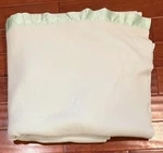 Vintage Chatham Pale Mint Icy Green Queen 100% Wool Blanket Usa 90" X. Fixed Price $64.99.
