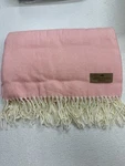 Lands Downunder Blush Italian Herringbone Throw 50 X 67 New. Fixed Price $75.99.