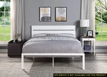 Contemporary Queen 1PC Casual Style White Metal Bedroom Furniture. Fixed Price $449.40.