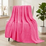 Whale Flotilla Extra Large Fuzzy Fleece THROW(50X70 In), Hot Pink. Fixed Price $24.84.