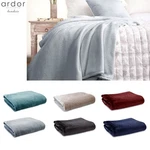 300GSM Lucia Luxury Plush Blanket By Ardor - Ivory Stone Silver Charcoal All .... Fixed Price $64.11.