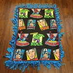 Marvel Comics Knot Blanket Throw 33" X 47" Spiderman Thor Captain America Hulk. Fixed Price $11.99.