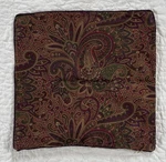 Ralph Lauren Bohemian Paisley Throw Pillow Cover Purple Burgundy Gold 18 Sateen. Fixed Price $40.00.