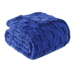 Exclusivo Mezcla Fleece Throw Blanket For (50"X60"), Cobalt Blue. Fixed Price $24.84.