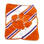 Logo Brands Clemson Tigers 50" X 60" Raschel Stripe Throw Blanket. Fixed Price $34.99.