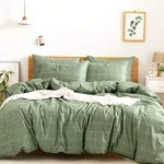 Jellymoni 100% Natural Cotton 3PCS Plaid Duvet Cover FULL(80" 90"), 1101. Fixed Price $64.17.