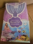New Girl Mermaid Plush And Playful Character Throw Blanket Purple Fishtail. Fixed Price $35.00.