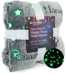 Glow In The Dark Throw Blanket,super Soft Cozy Furry Plush Fleece Dec.... Fixed Price $47.26.