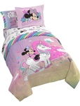 Jay Franco Disney Minnie Mouse Unicorn Dreams 5 Piece Twin Bed Set - Includes.... Fixed Price $60.00.