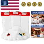 Eucatus 3 Pack Fake Snow Sheet 45 Sqft Fluffy Cotton-like Christmas S.... Fixed Price $27.99.
