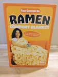 Cozy Concepts Ramen Comfort Blanket Funny Food Throw Noodle Design. 50 X 60 Inch. Fixed Price $15.00.