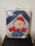 Vintage Avon Patchwork Friends Throw Colorful Quilted. Fixed Price $30.00.