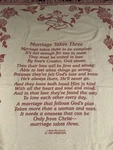Vintage Dicksons Marriage Takes Three 46 X 67 All Cotton Tapestry Throw Blanket. Fixed Price $18.00.