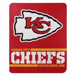 Northwest Nfl Kansas City Chiefs Split Wide Fleece Throw Blanket 60" X 50" New. Fixed Price $24.99.