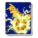 New Pokemon Electro Shock Silk Touch Sherpa Super Soft Throw Blanket 40"X50". Fixed Price $39.89.