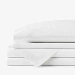 The Company Store Classic Cool Cotton Percale Bed Sheet Set Solid 100%. Fixed Price $44.00.