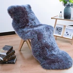Aogelan Area Genuine Zealand Sheepskin Soft Fur Throw Blue Steel. Fixed Price $132.99.