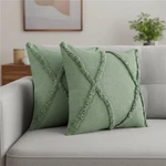 Homeroots 588357 20 In. Forest Green Geometric Throw Pillows - Set Of. Fixed Price $68.14.