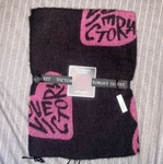 Victorias Secret Love Blanket Fringe Hearts Pink Black New Tags. Fixed Price $28.04.