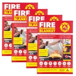 Klear Concepts 4-PACK Emergency Fire Extinguisher Blanket 40"X40" Kitchen Grease. Fixed Price $24.99.