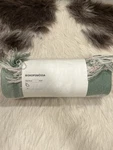 Ikea Biskopsm Ssa Throw, Green/off-white, 51X67 " 005.986.69. Fixed Price $22.00.