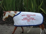 Zip's Chocolate Chip Embroidered Blanket For Breyer Quarter Horse Aqha. Fixed Price $25.25.