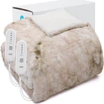 Dowin Heated Blanket Queen Size Reversible Faux Fur Electirc. Fixed Price $99.29.