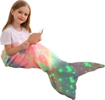 Kids Mermaid Tail - Blankets Glow In The Dark Flannel. Fixed Price $22.47.