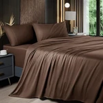 Shilucheng King Size Luxuriously Soft Bed Sheets Set 1800 Thread (brown). Fixed Price $29.95.